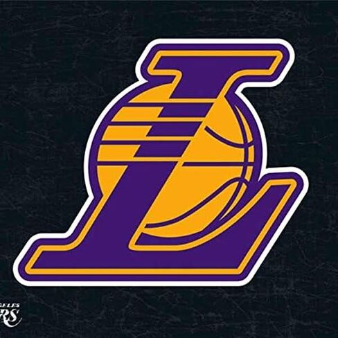 ملصق Skinit لمشغل MP3 متوافق مع iPod Classic (الجيل السادس) 80 جيجابايت - تصميم شعار ثانوي NBA Los Angeles Lakers مرخص رسميًا in Saudi Arabia