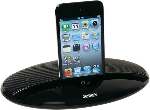 جنسن SMPS-125 مكبر صوت ستيريو محمول لأجهزة iPod/iPhone وMP3 والكمبيوتر اللوحي والهواتف الذكية باللون الأسود in Saudi Arabia