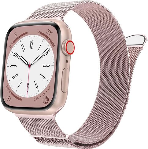 MARGE PLUS Mesh Milanese Loop Compatible with Apple Watch Bands Women Men | Stainless Steel Magnetic Clasp Strap for iWatch Series 11 10 9 8 7 6 5 4 SE3 SE2 - 38mm 40mm 41mm 42mm(Series 1 2 3) in Kuwait