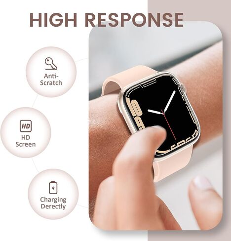 [2 Pack] Bumper Case for Apple Watch SE3/SE2/SE/Series 6/5/4 40mm, Gold in Saudi Arabia