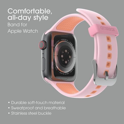 OtterBox All Day Band for Apple Watch 42mm/44mm/45mm - Pinky Promise (Light Pink/Light Orange) in Kuwait