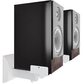 suptek Speaker Wall Mount Adjustable for Large Bookshelf Speaker Mounts | Swivel Speaker Wall Mounts with Surround Sound, Tilt Speaker Shelf For Living Room Up to 55lbs, 2 Packs, Black in Saudi Arabia