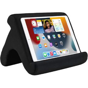 Tablet Pillow Stand Tablet Stand Tablet Holder Dock for Bed with 3 Viewing Angles , Compatible with all tablets ,Phones and iPad Pro 9.7, 10.5,12.9 Air Mini 4 3, Kindle, E-Reader and books(Black)