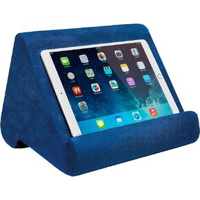 Ontel Pillow Pad Ultra Multi-Angle Soft Tablet Stand, Blue - Comfortable Angled Viewing for iPad, Tablets, Kindle, Smartphones, Books, Magazines, and More in Kuwait