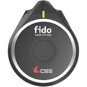 VinCSS FIDO2 Fingerprint Security Key, Two Factor Authenticator, Uses Biometric Fingerprint Technology, Works with USB-C, Bluetooth, NFC - Supports Safe Login Without Password, UAF/U2F/FIDO2 Standard