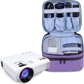 LUXJA Carrying Bag Compatible with DR.J Mini Projector, Black | Portable Case for Most Mini Projector and Accessories in Saudi Arabia