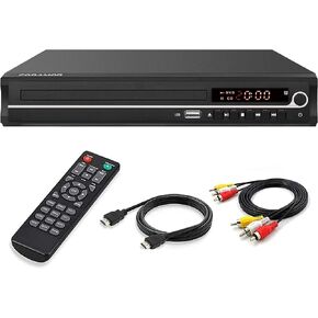 DVD Player,Foramor HDMI DVD Player for Smart TV Support 1080P Full HD with HDMI Cable Remote Control USB Input Region Free Home DVD Players in Saudi Arabia