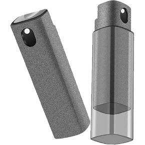 YTT Screen Cleaner, All-in-One Spray & Wipe Cleaner, with Transparent Protective Shell for All Phones, Laptop and Tablet Screens (Gray)