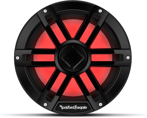 Rockford Fosgate M1D2-10B Color Optix 10" DVC 2-Ohm Multicolor LED Lighted Marine Subwoofer - Black in Saudi Arabia