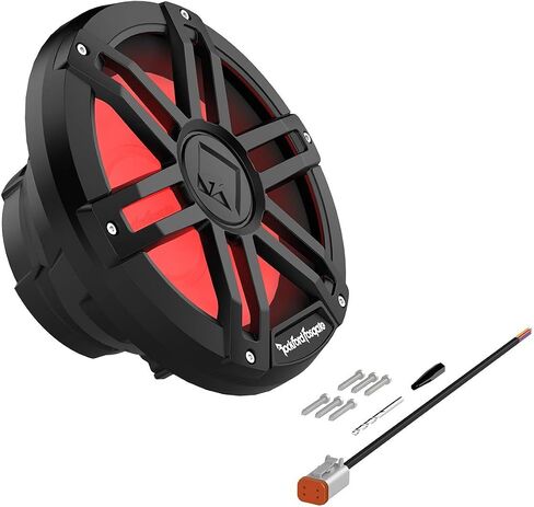 Rockford Fosgate M1D2-10B Color Optix 10" DVC 2-Ohm Multicolor LED Lighted Marine Subwoofer - Black in Saudi Arabia