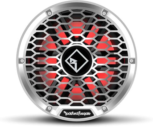 Rockford Fosgate M2D4-10I Color Optix 10" DVC 4-Ohm Infinite Baffle Multicolor LED Lighted Marine Subwoofer - White/Stainless in Saudi Arabia