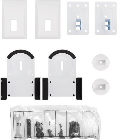suptek Speaker Wall Mount Adjustable for Large Bookshelf Speaker Mounts | Swivel Speaker Wall Mounts with Surround Sound, Tilt Speaker Shelf For Living Room Up to 55lbs, 2 Packs, Black in Kuwait