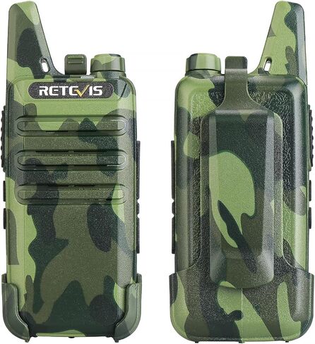 Retevis RT22 Compact & Lightweight FRS Walkie Talkies Long Range (4 Pack) | For Small Business, Camping, Hiking, Cruise, Safe Short Antenna, Comfortable to Carry, Loud & Clear Audio, USB-C in Kuwait
