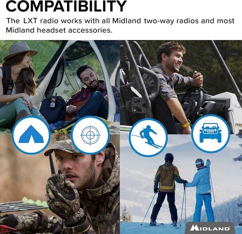 Midland LXT630X3VP3 FRS Walkie Talkies - Long Range 36-Channel Two-Way Radios, NOAA Weather Alerts (3-Pack, Yellow - Black) | Up to 30 Mile Range Walkie Talkie, 36 Channels, 121 Privacy Codes, NOAA Weather Scan + Alert in Saudi Arabia