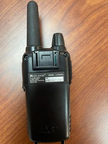 Midland – LXT600BBX6 Gang Charger Business Radio Walkie Talkie with Ear Piece - Small, Lightweight - Security Restaurants Retail Cafes - Two Way Radio with Charging Base- Rechargeable- 6 Units in Saudi Arabia