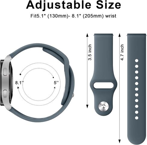 Vanjua Bands Compatible with Garmin Venu 2 Plus / Venu Sq / Venu / Vivoactive 3 Watch Band Women Men, Soft Silicone Sport Replacement Strap for Garmin Vivomove Sport, Vivoactive 3 Music, Forerunner 645 / 245 Music Smart Watch in Saudi Arabia