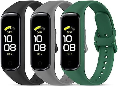 Wanme Replacement Bands for Samsung Galaxy Fit 2 Band Women Men, 3 PACK Silicone Sport Strap Compatible with Samsung Galaxy Fit 2 SM-R220 Replacement Wristband Accessories in Saudi Arabia