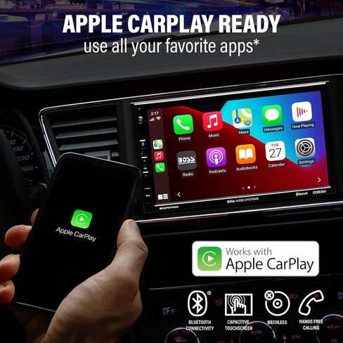 BOSS أنظمة الصوت BVCP9700A CarPlay Android Car Stereo، شاشة لمس 7 بوصة in Kuwait