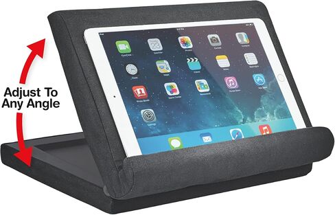 Ontel Pillow Pad Ultra Multi-Angle Soft Tablet Stand, Blue - Comfortable Angled Viewing for iPad, Tablets, Kindle, Smartphones, Books, Magazines, and More in Kuwait