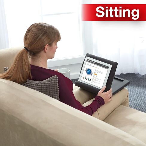 Ontel Pillow Pad Ultra Multi-Angle Soft Tablet Stand, Blue - Comfortable Angled Viewing for iPad, Tablets, Kindle, Smartphones, Books, Magazines, and More in Kuwait