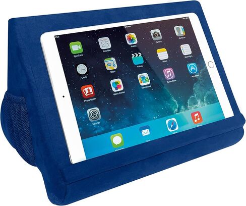 Ontel Pillow Pad Ultra Multi-Angle Soft Tablet Stand, Blue - Comfortable Angled Viewing for iPad, Tablets, Kindle, Smartphones, Books, Magazines, and More in Kuwait
