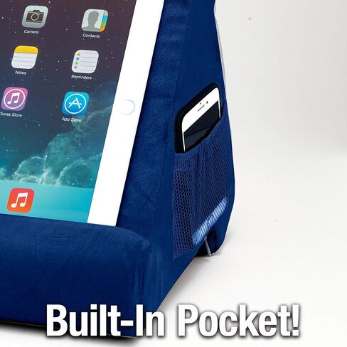 Ontel Pillow Pad Ultra Multi-Angle Soft Tablet Stand, Blue - Comfortable Angled Viewing for iPad, Tablets, Kindle, Smartphones, Books, Magazines, and More in Kuwait
