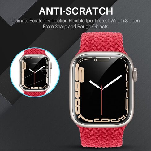 عبوتان من حافظة LϟK لساعة Apple 40 مم SE/Series 6/5/4 واقي شاشة مدمج من الزجاج المقوى، غطاء كامل واقٍ صلب من البولي كربونات لساعة iWatch 40 مم - شفاف in Kuwait