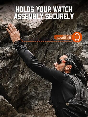 ساعة ريسيتاني متوافقة مع سوار ساعة أبل مع حافظة متينة مقاومة للصدمات مقاس 40 ملم 41 ملم 44 ملم 45 ملم لسلسلة iWatch 8/7/6/SE/5/4، حزام رياضي متين من مادة TPU مع واقي شاشة تغطية كاملة، 45 ملم رمادي in Kuwait