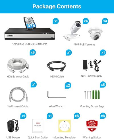 ZOSI 100ft(30M) All-in-One CCTV Video Power Cables,BNC Extension Security Wire Cord for 2MP,1080P,960H,960P,720P Video Surveillance Camera DVR System with BNC RCA Connector in Saudi Arabia