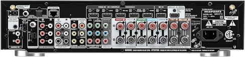 جهاز استقبال Marantz NR1711 8K Slim 7.2 Channel Ultra HD AV (موديل 2020) - واي فاي، بلوتوث، HEOS مدمج، Alexa وأتمتة المنزل الذكي - مقاطع فيديو 8K وبث متعدد الغرف in Kuwait