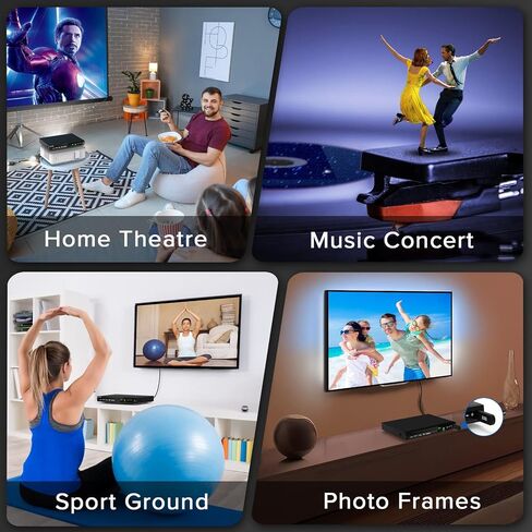 WONNIE Blu-Ray DVD Player for TV, 1080P Full HD Home Disc Players with HDMI Output, Dolby Atmos Audio, Support Region A/1 Blue Ray Dics, Last Memory, USB, NTSC/PAL in Saudi Arabia