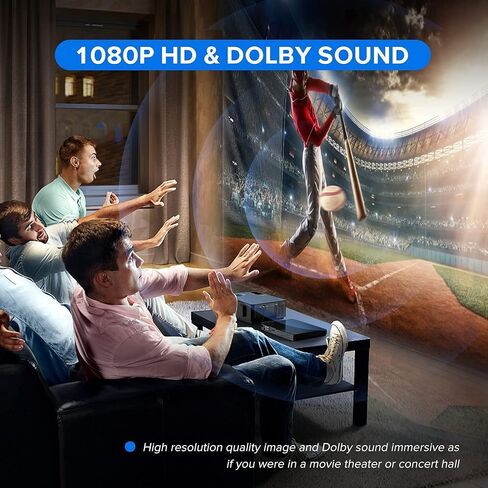 WONNIE Blu-Ray DVD Player for TV, 1080P Full HD Home Disc Players with HDMI Output, Dolby Atmos Audio, Support Region A/1 Blue Ray Dics, Last Memory, USB, NTSC/PAL in Saudi Arabia