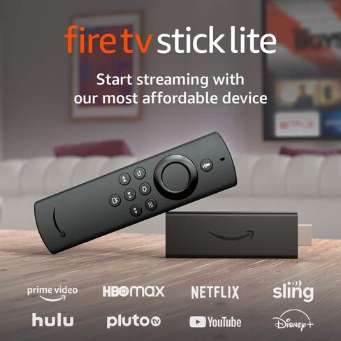 Fire TV Stick Lite مُجدد معتمد مع Alexa Voice Remote Lite (بدون أدوات تحكم في التلفزيون) | جهاز بث HD | إصدار 2020 in Kuwait