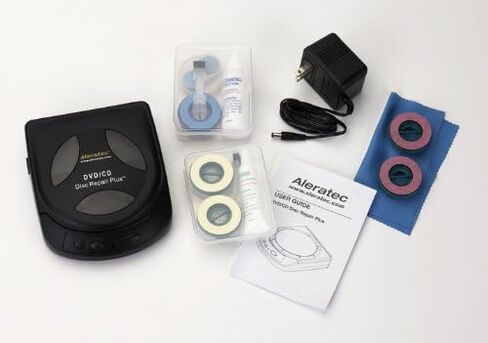 Aleratec DVD CD Motorized Disc Repair Plus System | Repairs up to 99% Scratched Discs | DVD Cleaner for Player | Includes Cleaning Solution in Saudi Arabia