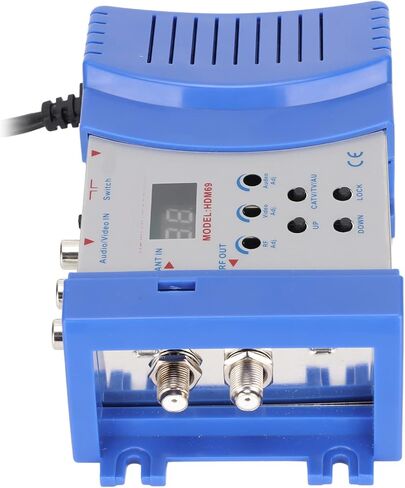 HDM69L Digital RF Modulator, PAL NTSC Format Drive HDMI to RF Modulator Converter, VHF UHF Amplifier for Satellite Receivers,Video Cameras,Video Game Consoles,VCR(Blue) in Saudi Arabia