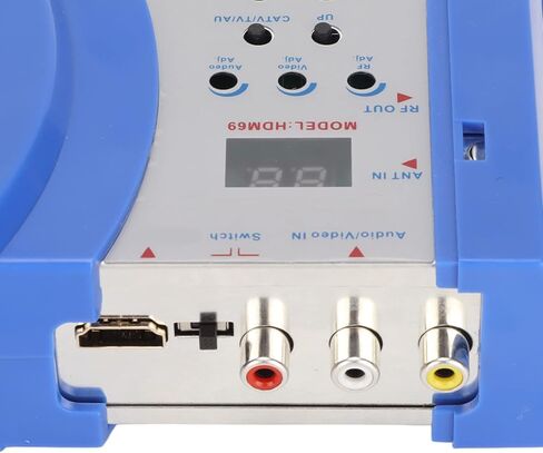 HDM69L Digital RF Modulator, PAL NTSC Format Drive HDMI to RF Modulator Converter, VHF UHF Amplifier for Satellite Receivers,Video Cameras,Video Game Consoles,VCR(Blue) in Saudi Arabia