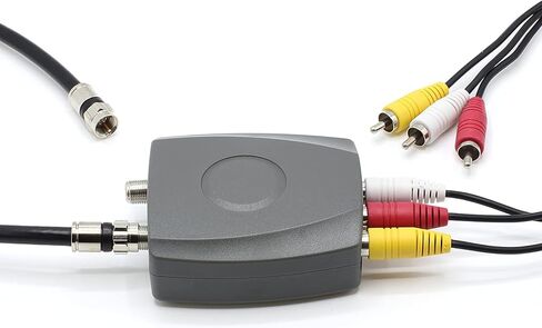 THE CIMPLE CO RF Modulator - RCA Composite to RF Coaxial - Converts Standard Definition Signals to Coax, Includes AV Cable in Kuwait