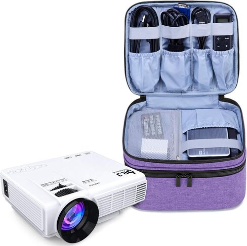 LUXJA Carrying Bag Compatible with DR.J Mini Projector, Black | Portable Case for Most Mini Projector and Accessories in Kuwait