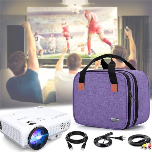 LUXJA Carrying Bag Compatible with DR.J Mini Projector, Black | Portable Case for Most Mini Projector and Accessories in Kuwait