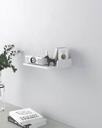 AREAJD رف جهاز عرض صغير صغير / رف مودم / رف جهاز التوجيه / حامل جدار جهاز التوجيه / حامل صندوق كابل على الحائط، جهاز عرض مثبت على الحائط عائم، رف جهاز عرض للجدار، حامل حامل جهاز عرض ملحقات بيضاء in Kuwait