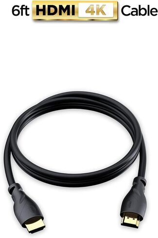 PowerBear 4K HDMI Cable 10 ft | High Speed, Rubber & Gold Connectors, 4K @ 60Hz, Ultra HD, 2K, 1080P, & ARC Compatible for Laptop, Monitor, PS5, PS4, Xbox One, Fire TV, Apple TV & More… in Saudi Arabia