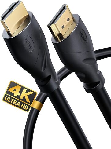 PowerBear 4K HDMI Cable 10 ft | High Speed, Rubber & Gold Connectors, 4K @ 60Hz, Ultra HD, 2K, 1080P, & ARC Compatible for Laptop, Monitor, PS5, PS4, Xbox One, Fire TV, Apple TV & More… in Saudi Arabia