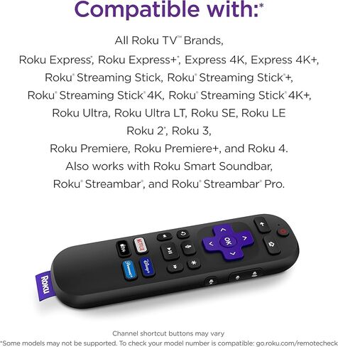 Roku Voice Remote (الرسمي) لمشغلات Roku وRoku Audio وRoku TV in Kuwait
