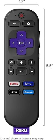 Roku Voice Remote (الرسمي) لمشغلات Roku وRoku Audio وRoku TV in Kuwait