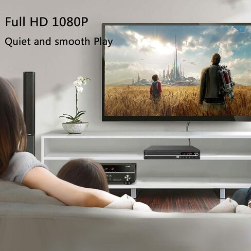 DVD Player,Foramor HDMI DVD Player for Smart TV Support 1080P Full HD with HDMI Cable Remote Control USB Input Region Free Home DVD Players in Saudi Arabia