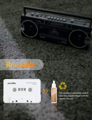 منظف رأس بشريط صوتي/كاسيت من ارسفيتا مع 2 منظف in Kuwait