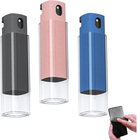 3Pcs Fingerprint Proof Screen Cleaner Tool, 3-in-1Touchscreen Mist Cleaner Spray,Fingerprint-Proof Spray Bottle and Wipe Cleaner for All Phones and Electronic,3 Colors in Kuwait