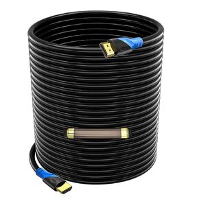 كابل HDMI 75 قدم 4K (HDMI 2.0، 18 جيجابت في الثانية) موصلات مطلية بالذهب عالية السرعة، سلك Ethernet HDMI، 4K@60HZ 2K 1080P 3D ARC متوافق مع شاشة تلفزيون UHD والكمبيوتر المحمول Xbox PS4/PS5 إلخ (23 مترًا) in Kuwait