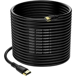 Jorenca 4K HDMI Cable 85ft Ultra High Speed HDMI 2.0 Cables 18gbps Gold Plated Connector Ethernet Audio Return Video 4K 60Hz/2K 30Hz FullHD1080p 3D for Xbox Arc Laptop PS3 PS4 PS9 PC HDTV etc