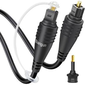 10ft White Toslink Optical Audio Cable, Thin Digital Fiber Optic Audio Cord for Sound Bar/TV/PS4/Xbox/Home Theater in Saudi Arabia
